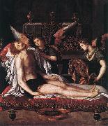 ALLORI Alessandro The Body of Christ with Two Angels oil painting reproduction